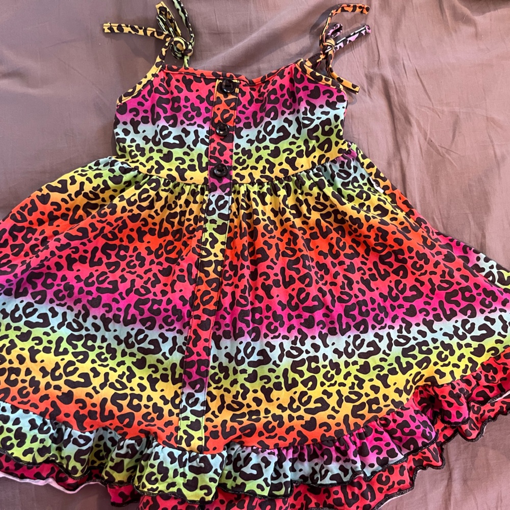 Gigi and Max 2/3T Colorful Leopard Print Dress